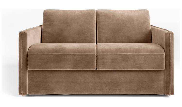 Jay-Be Slim Velvet 2 Seater Sofa Bed - Beige