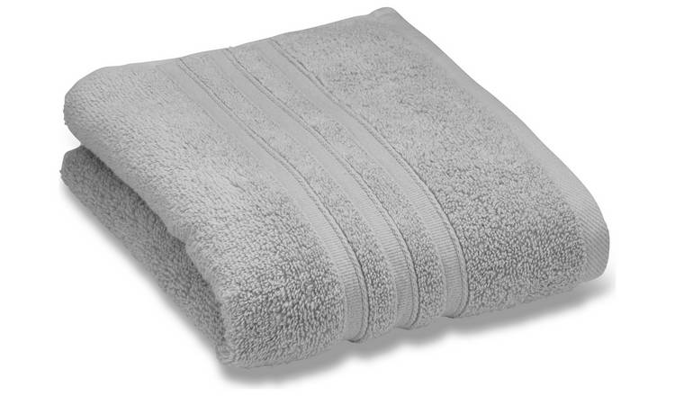 Catherine Lansfield Zero Twist Bath Towel - Silver