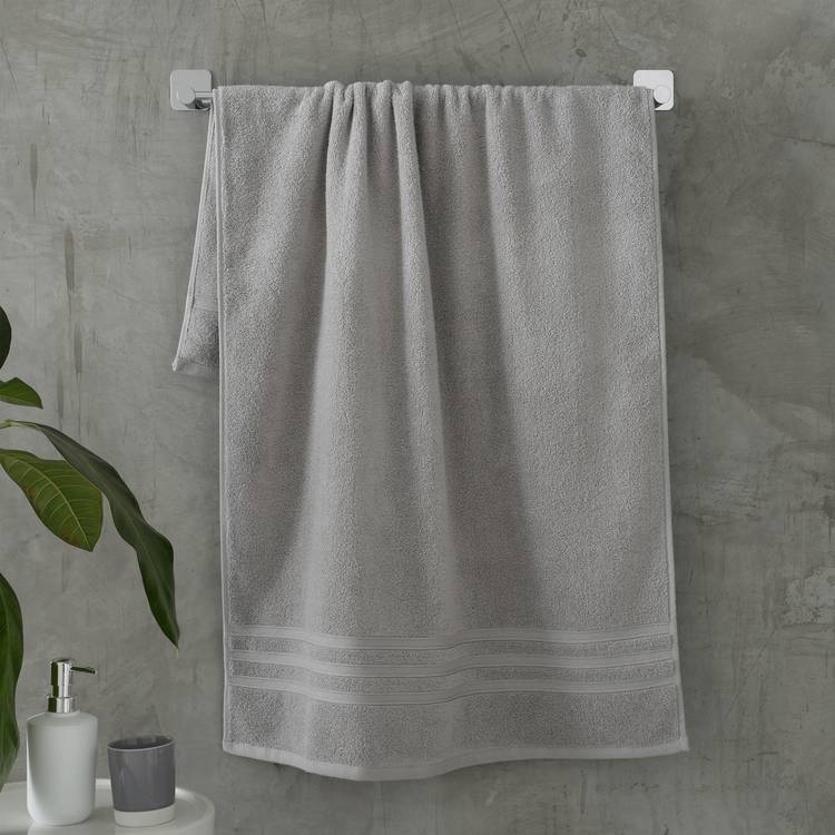 Catherine Lansfield Zero Twist Bath Towel - Silver 0