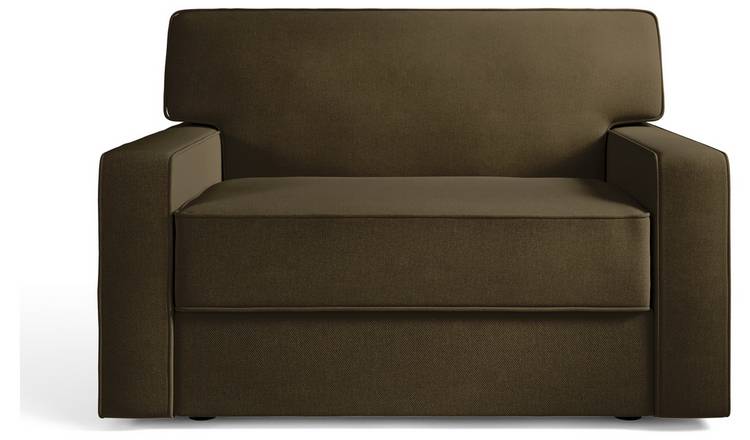 Jay-Be Linea Fabric Cuddle Chair Sofa Bed - Sage Green