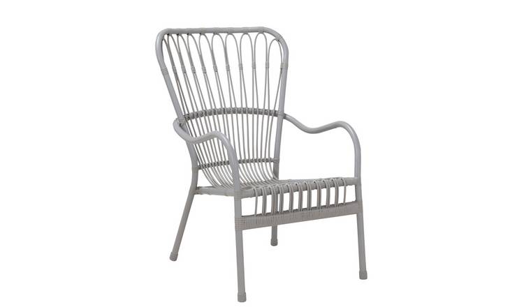 Buy Argos Home Rattan Garden Chair - Grey | Garden chairs and sun