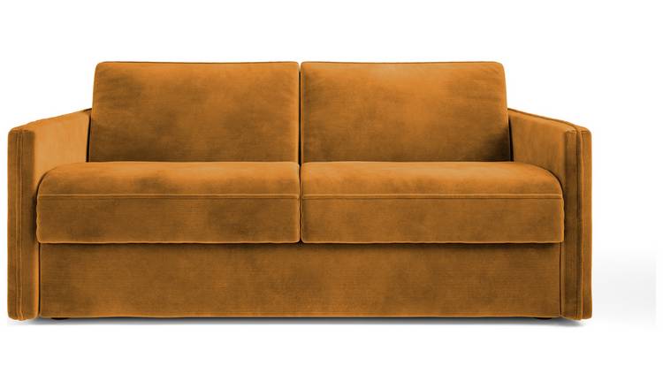 Jay-Be Slim Velvet 3 Seater Sofa Bed - Gold