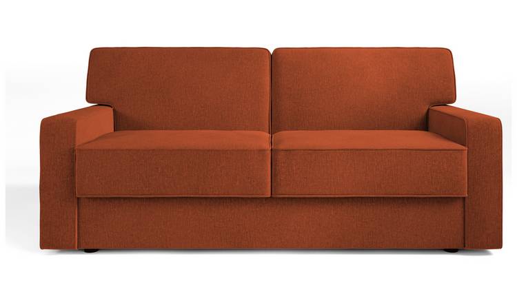 Jay-Be Linea Fabric 3 Seater Sofa Bed - Orange