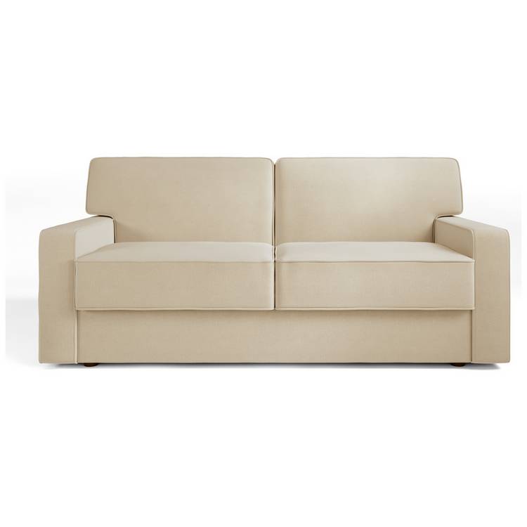 Jay-Be Linea Fabric 3 Seater Sofa Bed - Cream 0