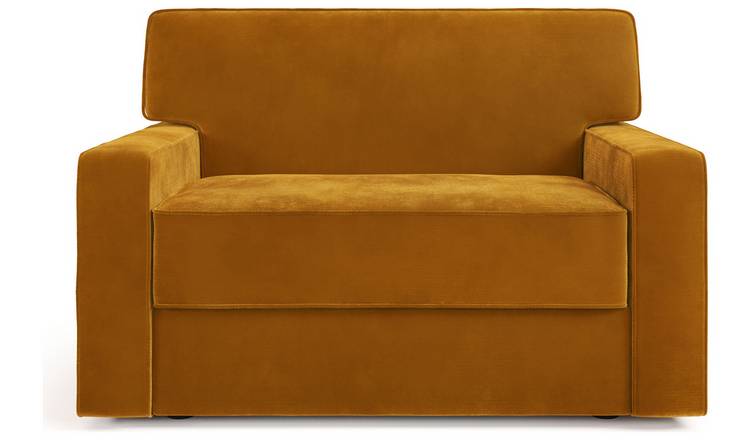 Jay-Be Linea Velvet Cuddle Chair Sofa Bed - Gold