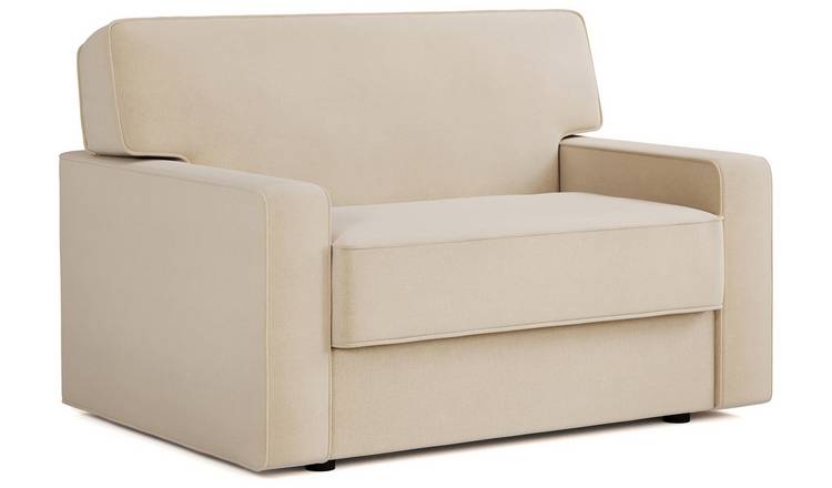 Jay-Be Linea Fabric Cuddle Chair Sofa Bed - Cream