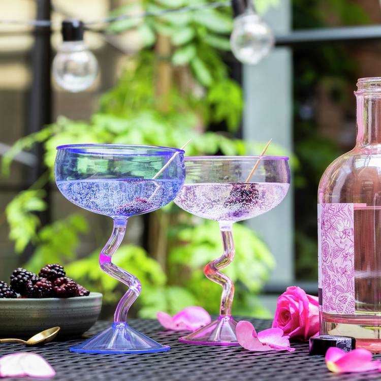 Habitat Plastic Wiggle Cocktail Glass - Pack of 4 0