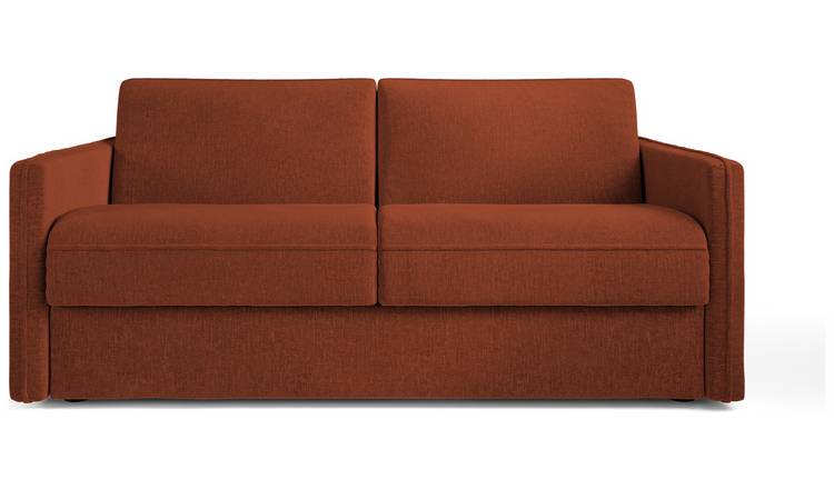 Jay-Be Slim Fabric 3 Seater Sofa Bed - Orange