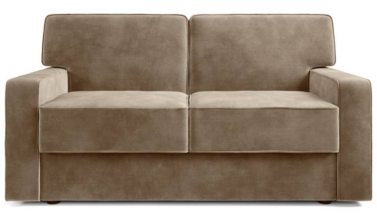 Jay-Be Linea Velvet 2 Seater Sofa Bed - Beige