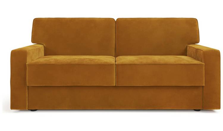 Jay-Be Linea Velvet 3 Seater Sofa Bed - Gold