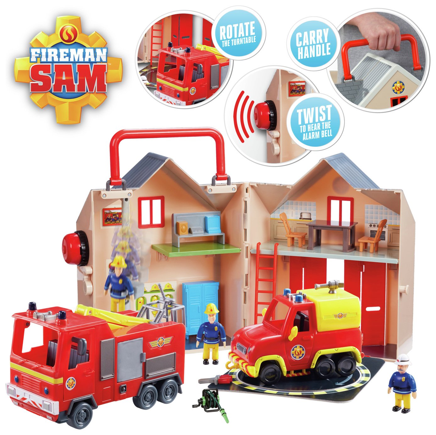 Fireman Sam Fire station and Engine