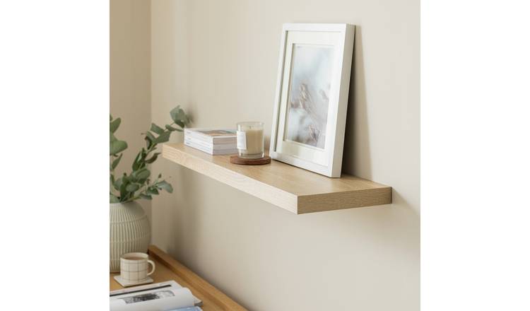 Wooden floating shelves argos discount