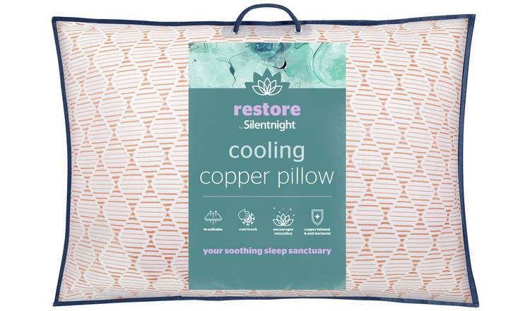 Buy Silentnight Restore Cooling Copper Medium Pillow Pillows Argos