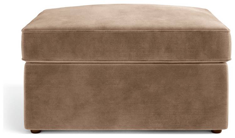 Jay-Be Velvet Footstool Chair Bed - Beige