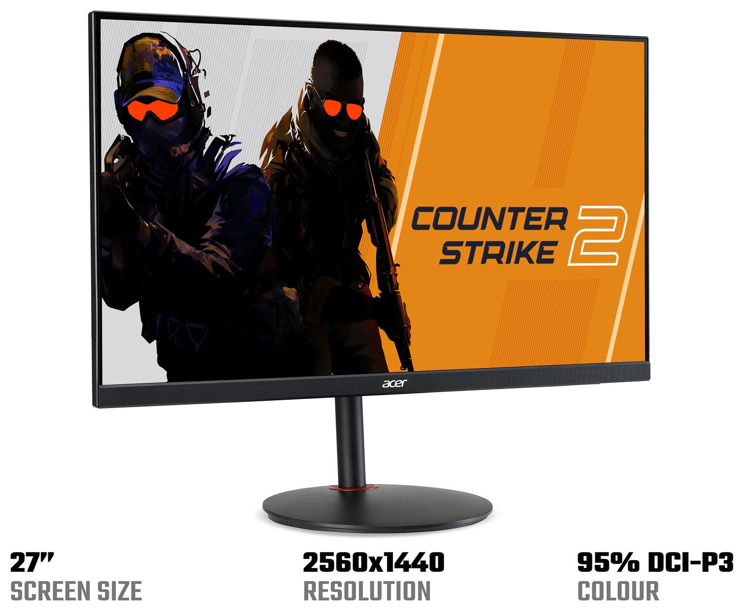 Buy Acer Nitro XV272UV3 27in 180Hz IPS WQHD Gaming Monitor | PC