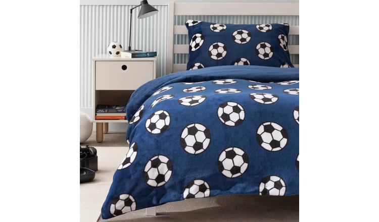 Argos Home Fleece Football Kids Bedding Set - Toddler