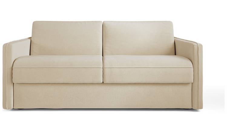 Jay-Be Slim Fabric 3 Seater Sofa Bed - Cream