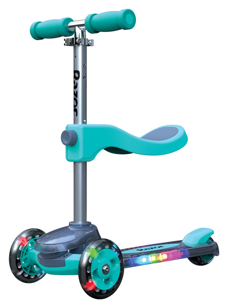 Razor Rollie DLX Tri Scooter With Seat – Teal 