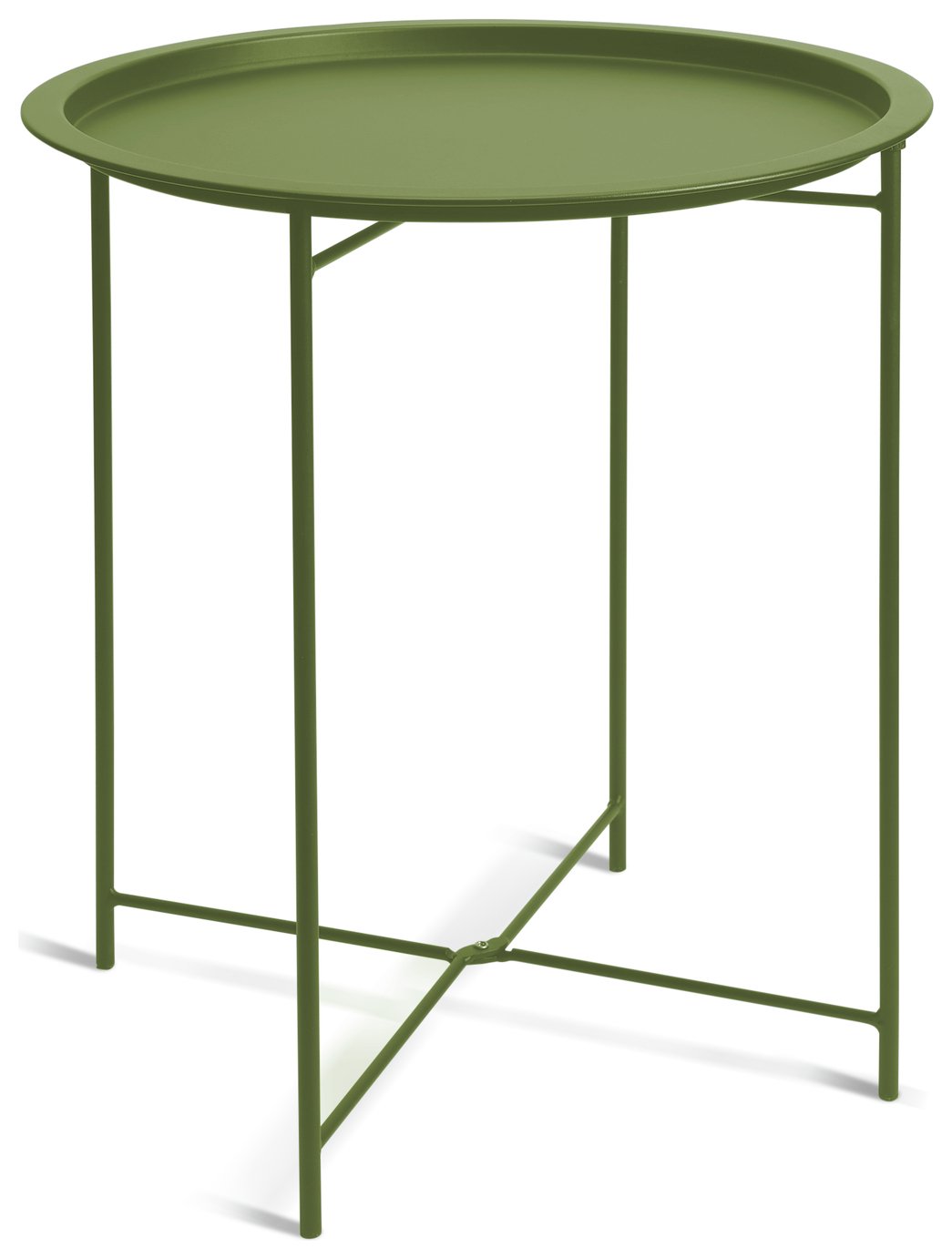 Habitat Pula Folding Metal Side Table - Green