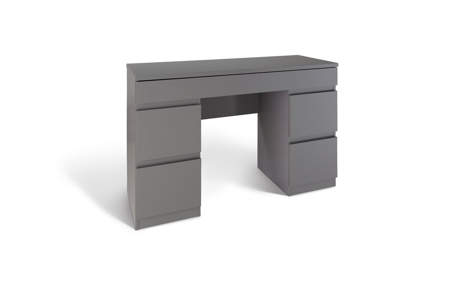 grey and wood dressing table