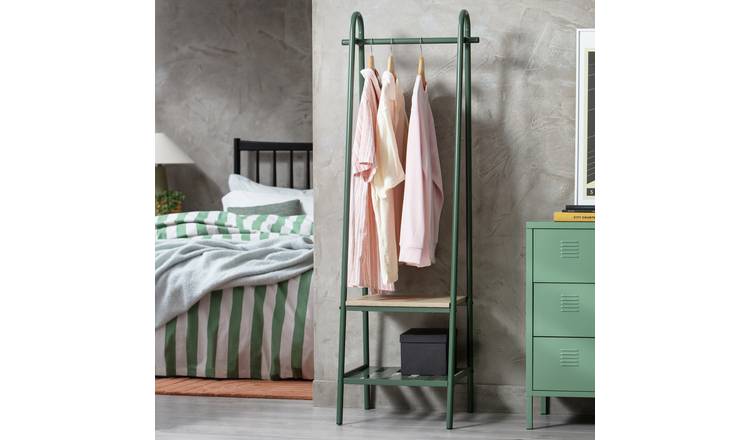 Habitat Turner Single Clothes Rail - Green