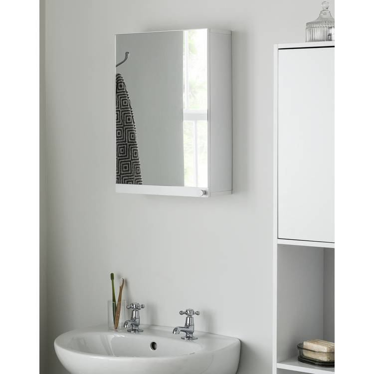 Argos Home Prime Single Mirrored Wall Cabinet 0