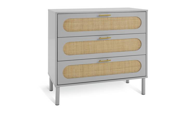 Habitat Monica 3 Drawer Chest - Grey