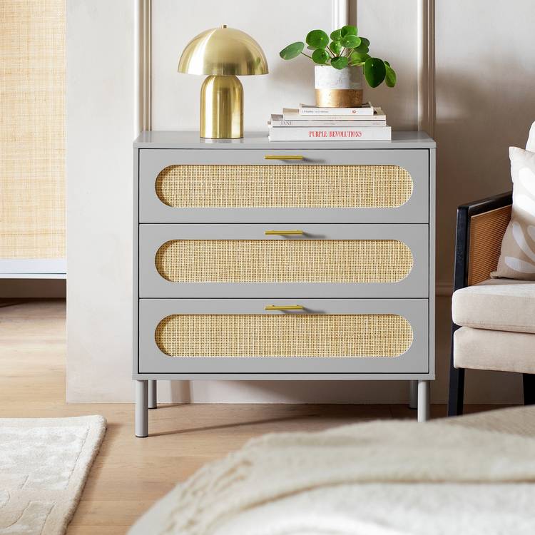 Habitat Monica 3 Drawer Chest - Grey 0