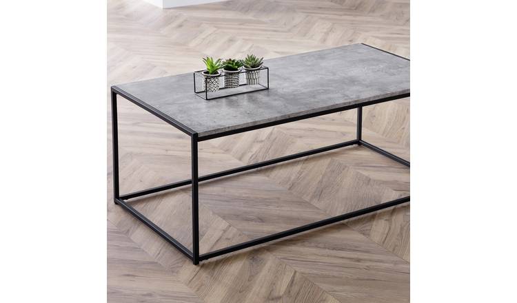 Julian Bowen Staten Coffee Table - Black & Grey