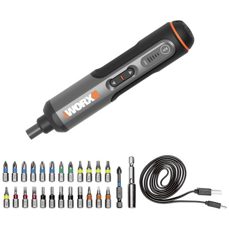 Worx WX240 24 Pieces Cordless Electric Screwdriver - 3.6V  0