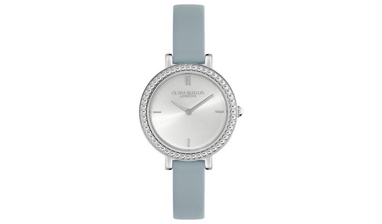 Buy Olivia Burton Chalk Blue Leather Strap Watch Argos