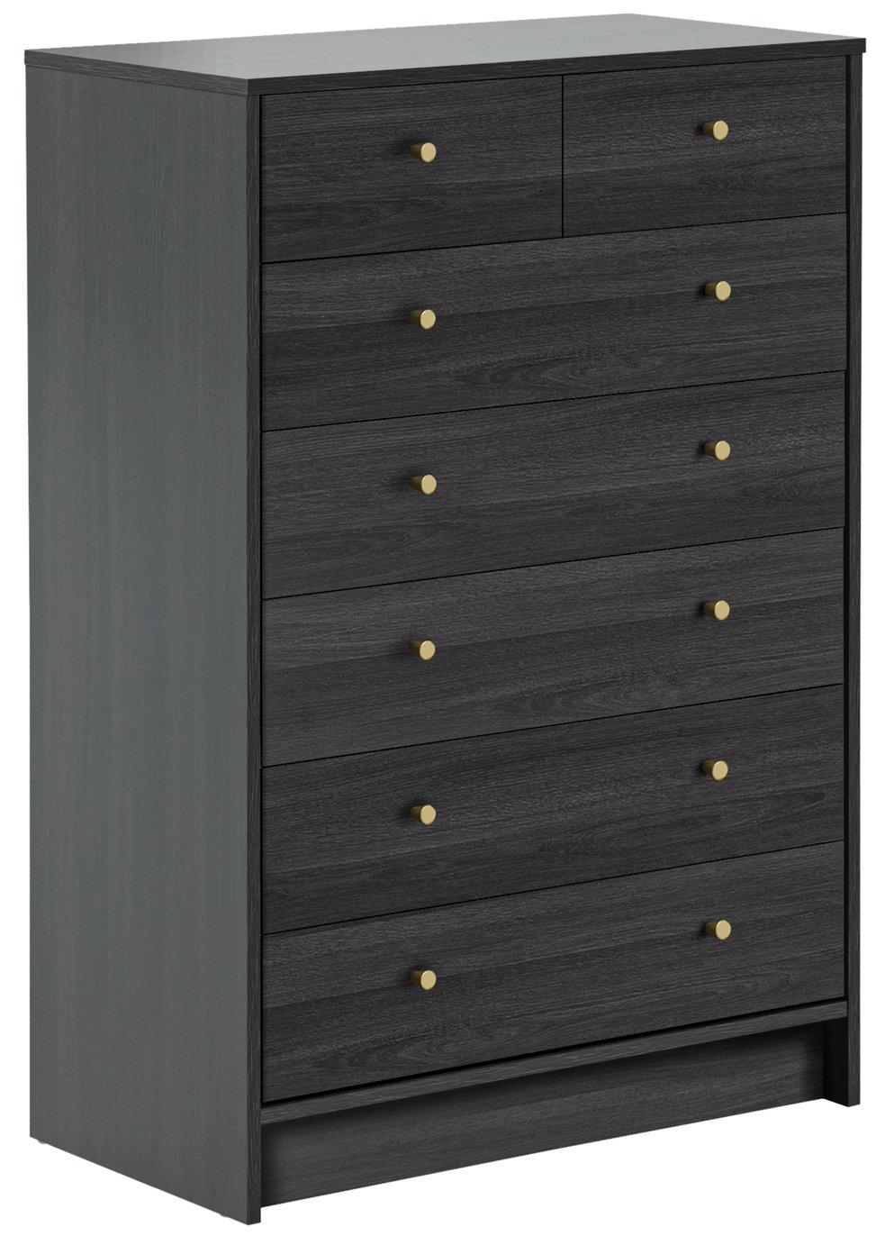 Argos Home Malibu 5   2 Drawer Chest - Black Brown