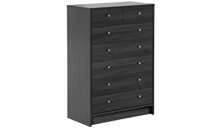 Black 2 deals drawer chest