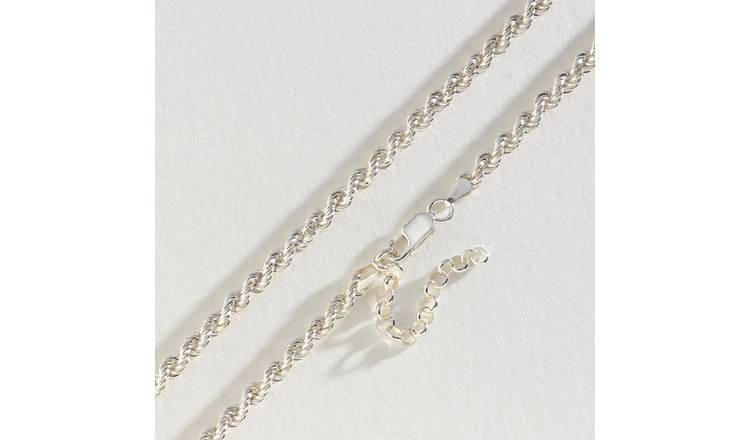 Sterling silver hot sale chain argos