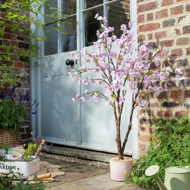 Garden By Sainsbury's Artificial Cherry Blossom Tree In Pot 0