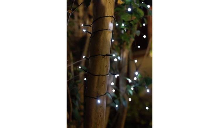 Garden By Sainsbury's 300 White Solar String Light