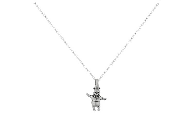 Disney Sterling Silver Winnie The Pooh Pendant Necklace