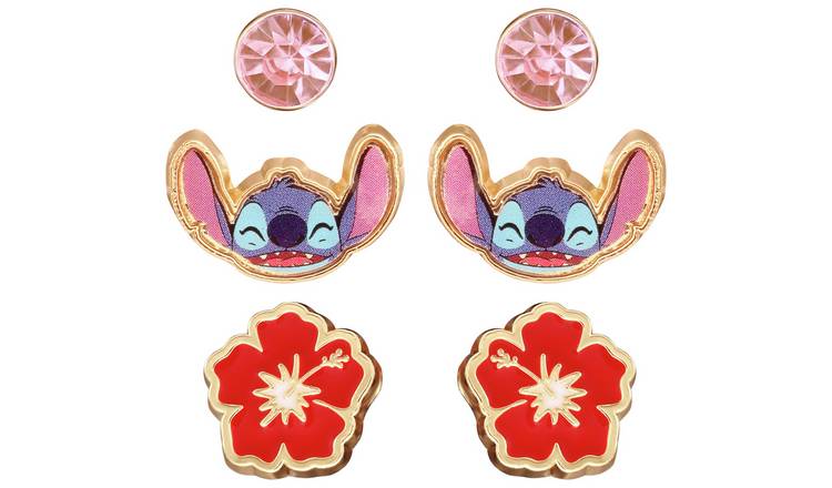 Disney Lilo & Stitch Multicoloured Enamel Stud Earring Set