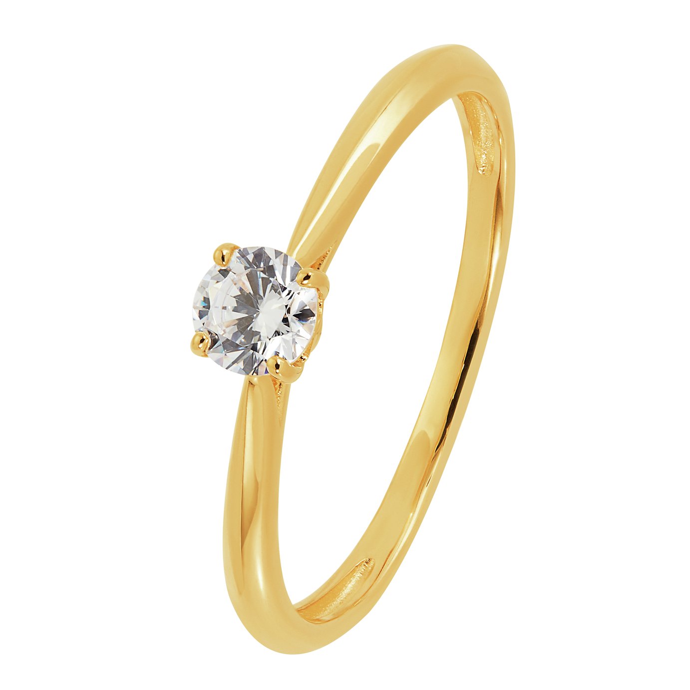 Revere 9ct Gold Solitaire Cubic Zirconia Ring Review