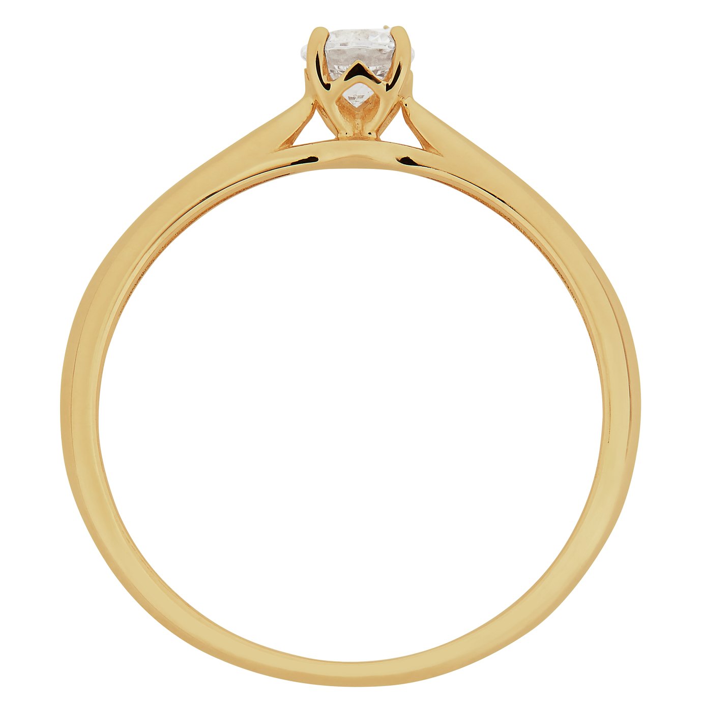 Revere 9ct Gold Solitaire Cubic Zirconia Ring Review