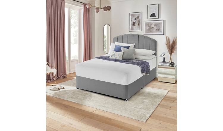 Silentnight Single Divan Bed Base - Grey