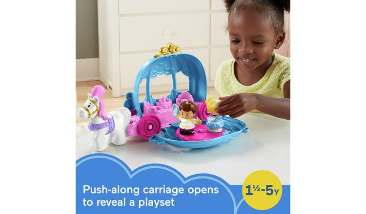 Fisher price princess carriage ride on on sale