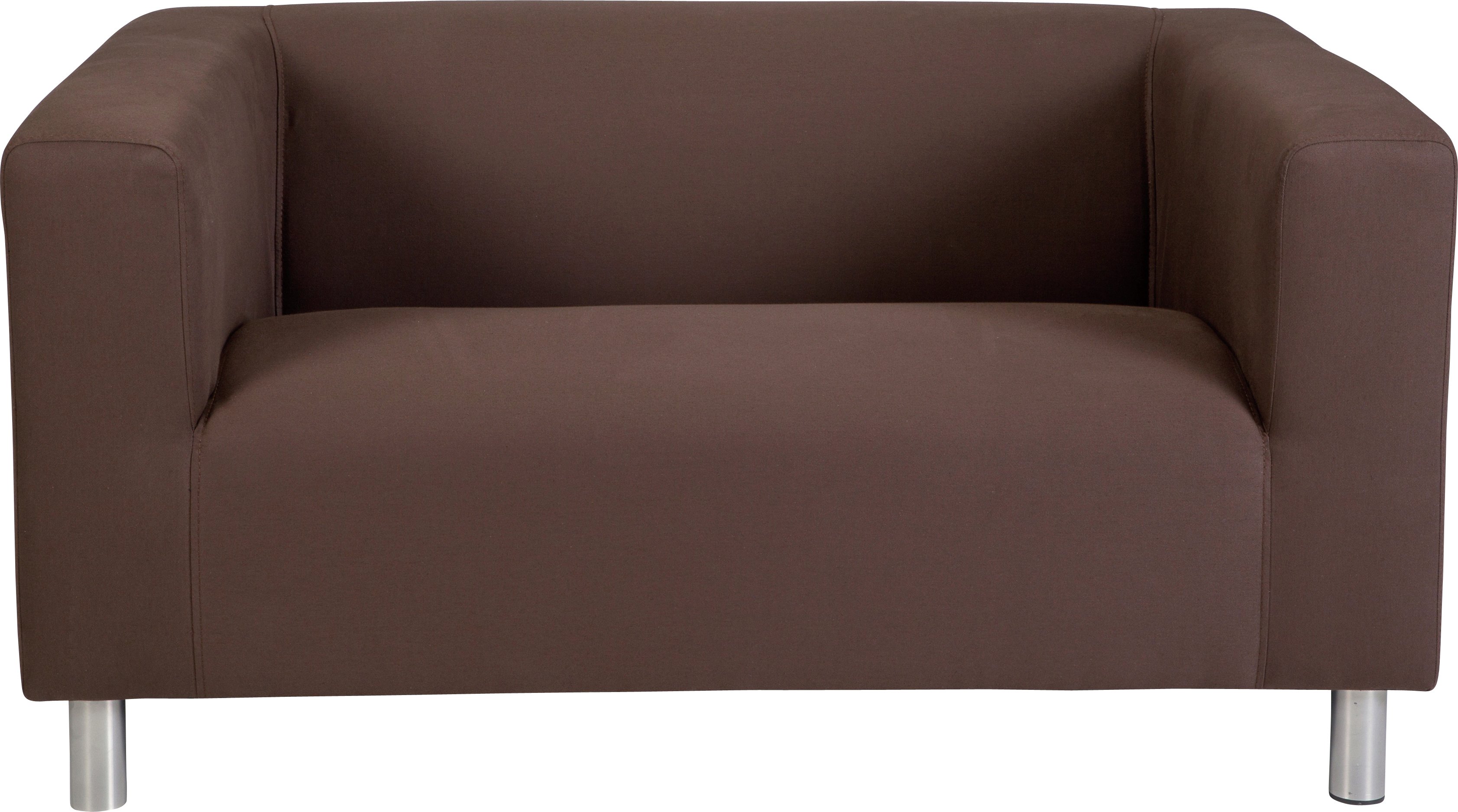 Argos Home Moda Compact 2 Seater Fabric Sofa - Chocolate