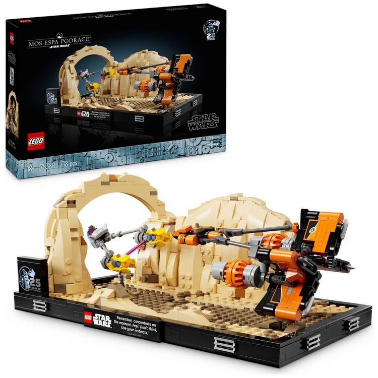 LEGO Star Wars Mos Espa Podrace Diorama Set for Adults 75380 0