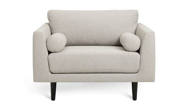 Habitat Jacob Fabric Cuddle Chair - Stone