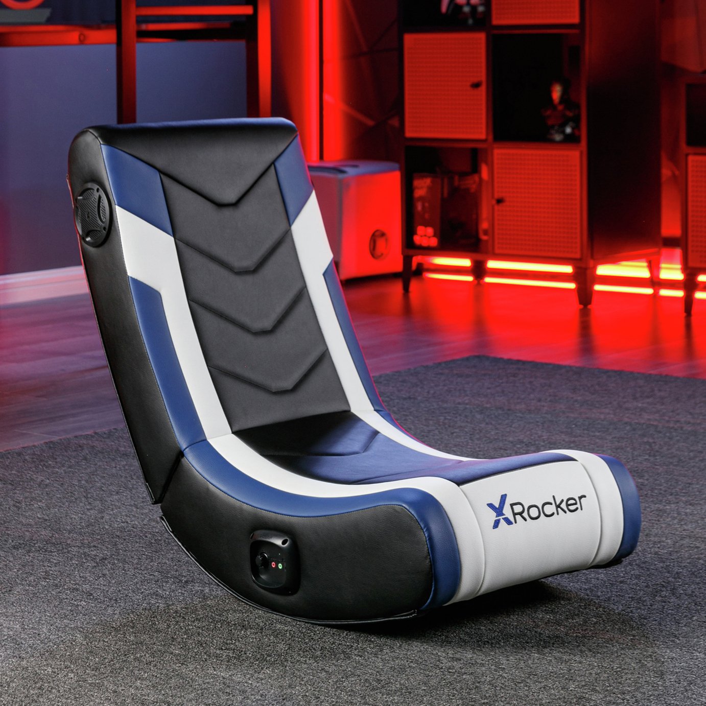 X Rocker Solo eSports 2.0 Audio Junior Gaming Chair - Blue