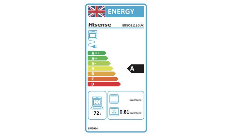 Buy Hisense BID95211BGUK Built In Double Electric Oven Black