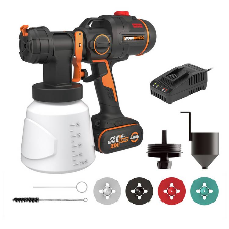 Worx Cordless Paint Sprayer  0