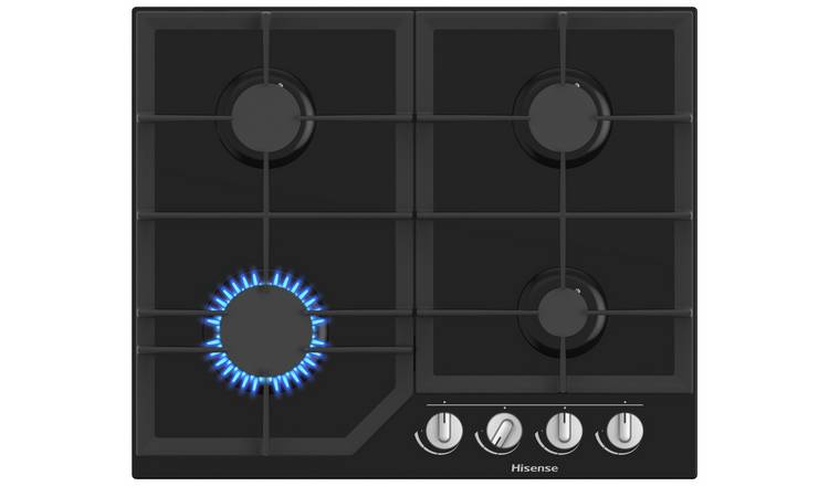 Hisense GG643B Glass Gas Hob - Black