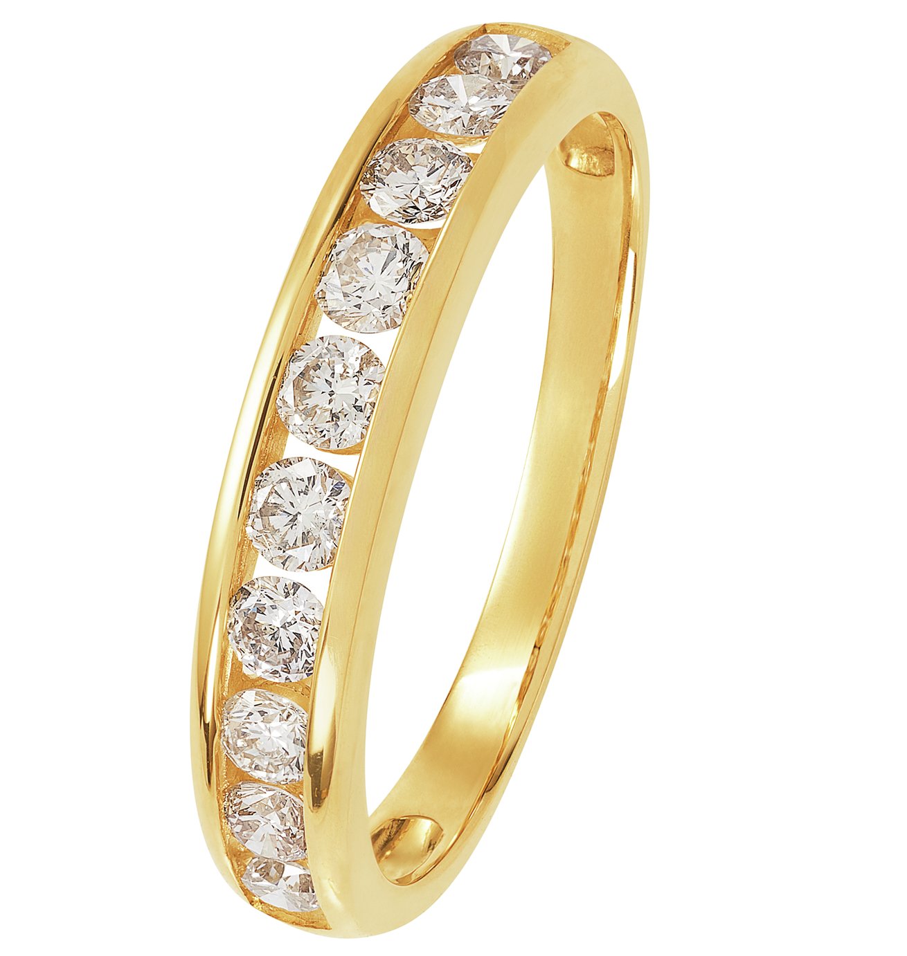 Revere 9ct Gold 50pt tw Diamond Channel Set Eternity Ring -T Review